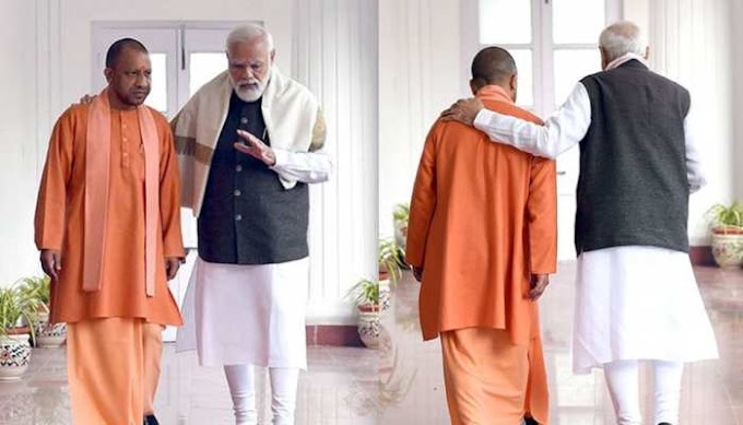CM योगी ने PM के साथ शेयर की फोटो, लिखा- जिद है एक सूर्य उगाना है