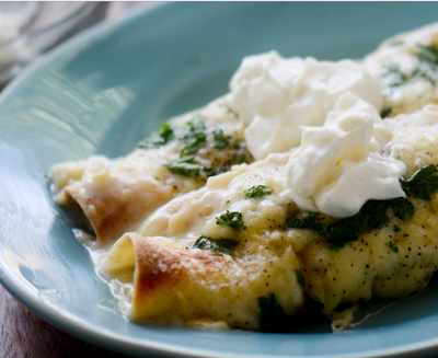 WHITE CHICKEN ENCHILADAS #healthy