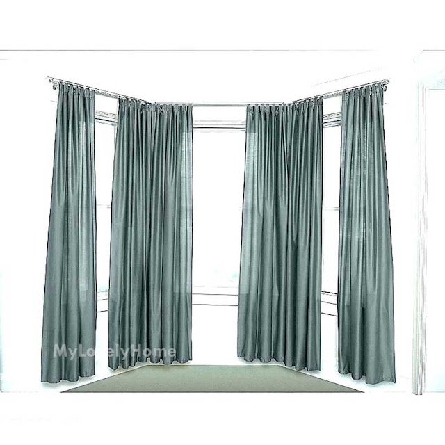 5 Sided Bay Window Curtain Rod