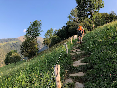 The start of the trail, just above Pianezza.