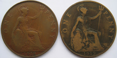 1918 Kings Norton Penny and 1919 Heaton Penny