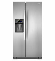 whirlpool side by side refrigerator