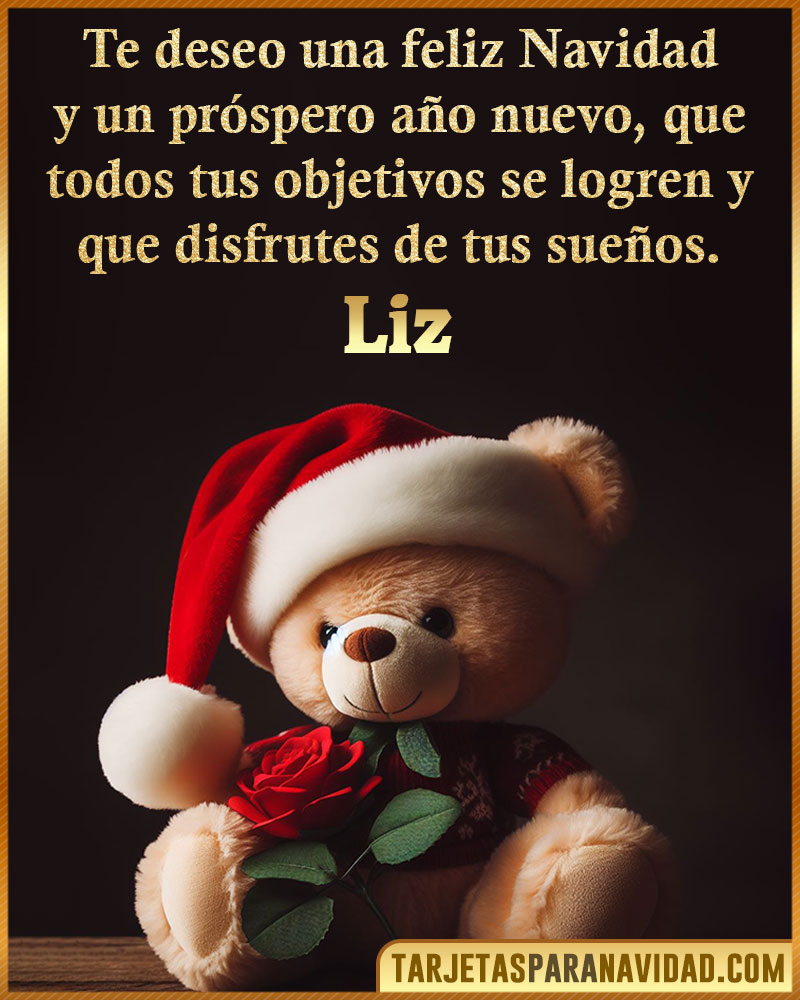 Felicitaciones de Navidad para Liz