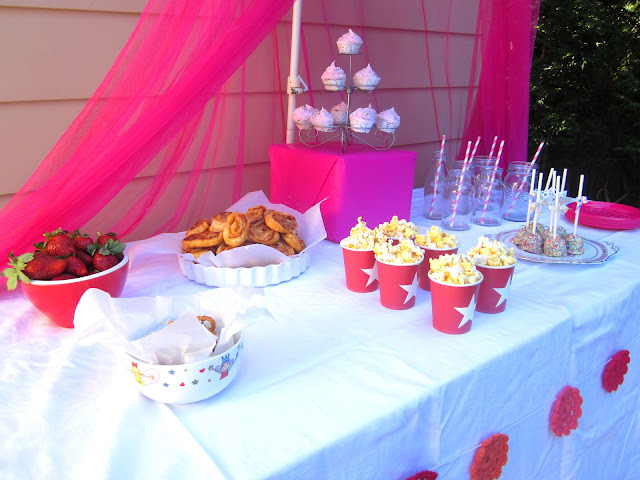 Simple Food Ideas  for a LIttle  Girls  Party  and a Pretty 