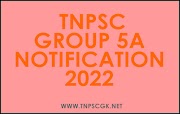 குரூப் 5 A தேர்வுக்கு தகுதியானவர்கள் விண்ணப்பிக்கலாம் [ TNPSC Group 5A notification 2022 ]
