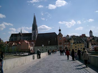 Blick auf die Altstadt von Regensburg