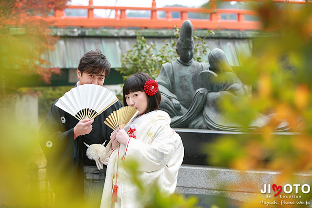 宇治上神社での挙式撮影