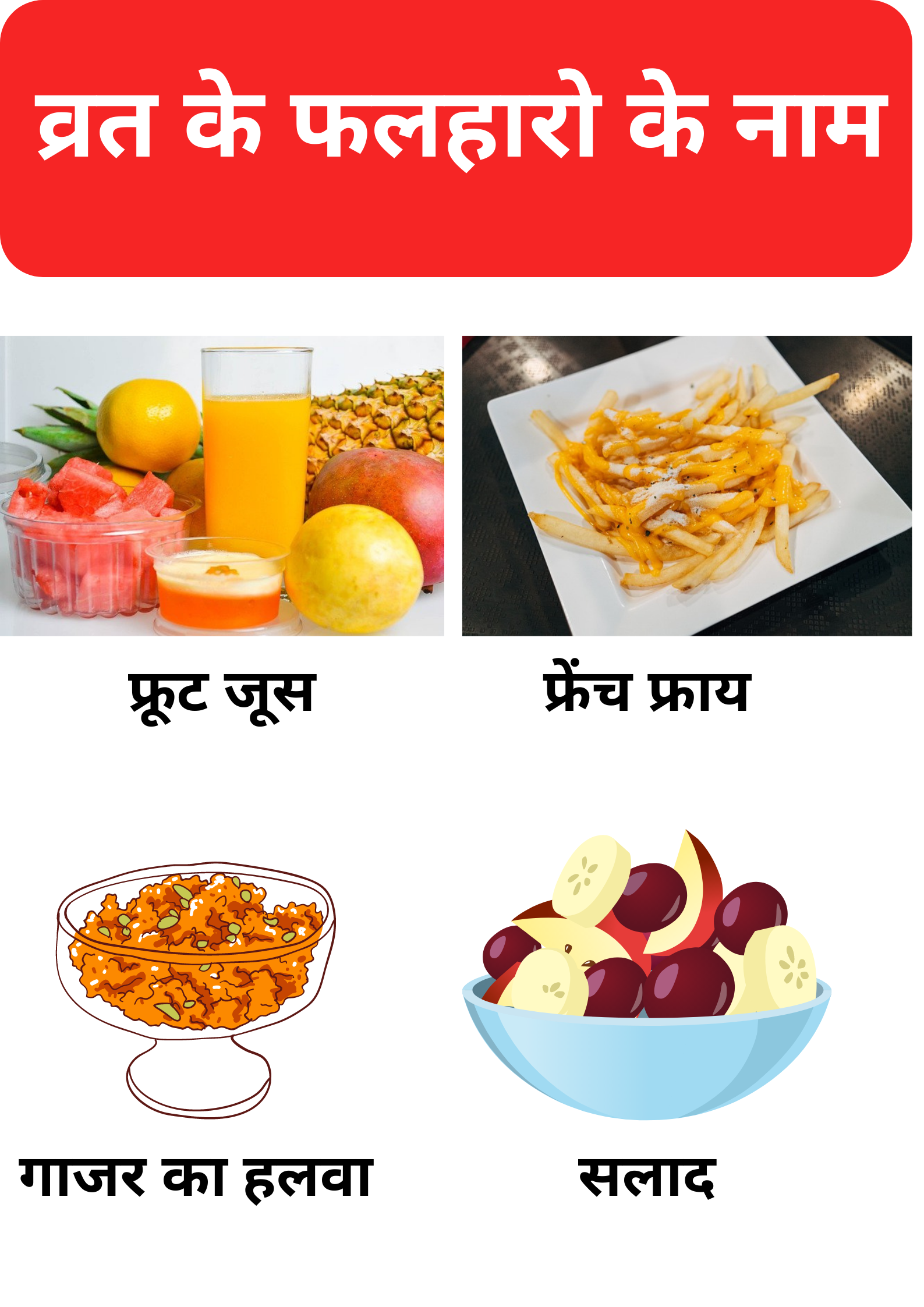 व्रत के फलाहारी व्यंजनों के नाम : Upvas food name