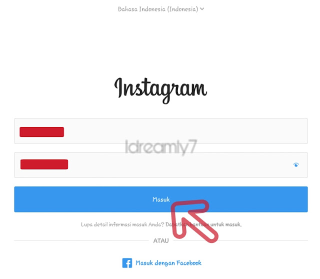 Cara login ke akun instagram, cara masuk ke akun instagram