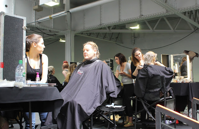 The Battle of the Brushes contestants hard at work