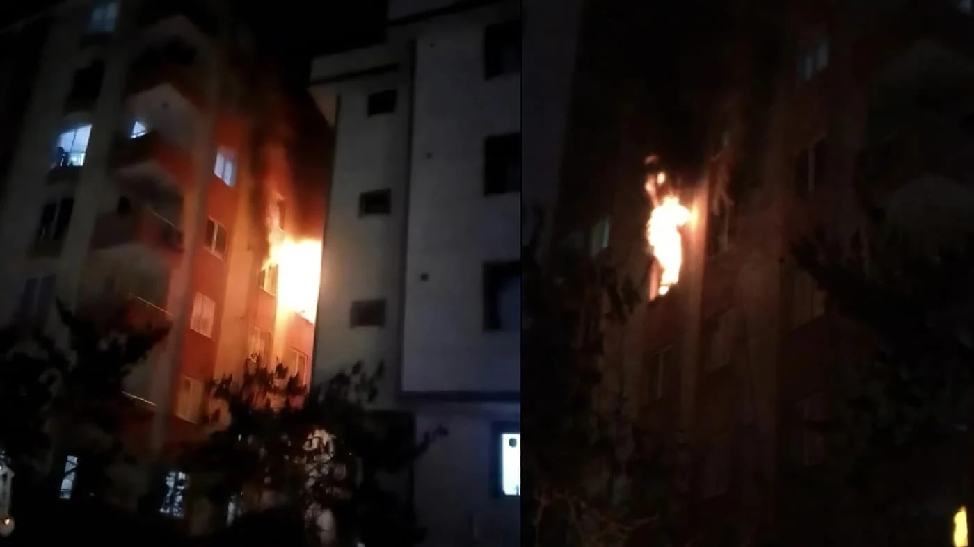 Yenidoğan Safa Mahallesinde yangın! 1 yaralı kurtarıldı