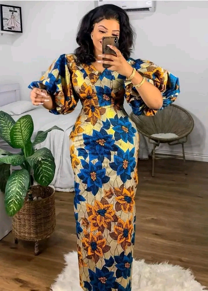 Ankara styles long gowns 2024