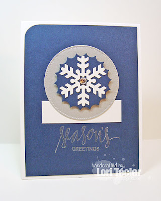 Season's Greetings card-designed by Lori Tecler/Inking Aloud-stamps and dies from My Favorite Things