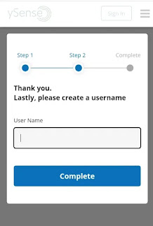 ysense Username