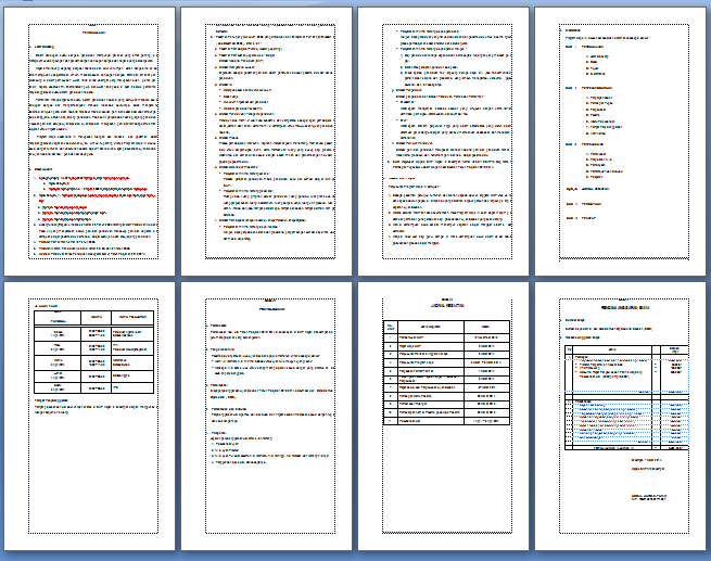 Contoh Program Kerja Ujian Sekolah (US) Tingkat SMP/MTs 