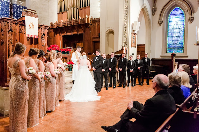 A classic formal winter wedding at the Hotel Monaco and The Belvedere in Baltimore, Maryland Photographed by Heather Ryan Photography