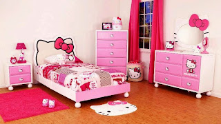 Contoh Desain Kamar Cantik Anak Perempuan Hello Kitty