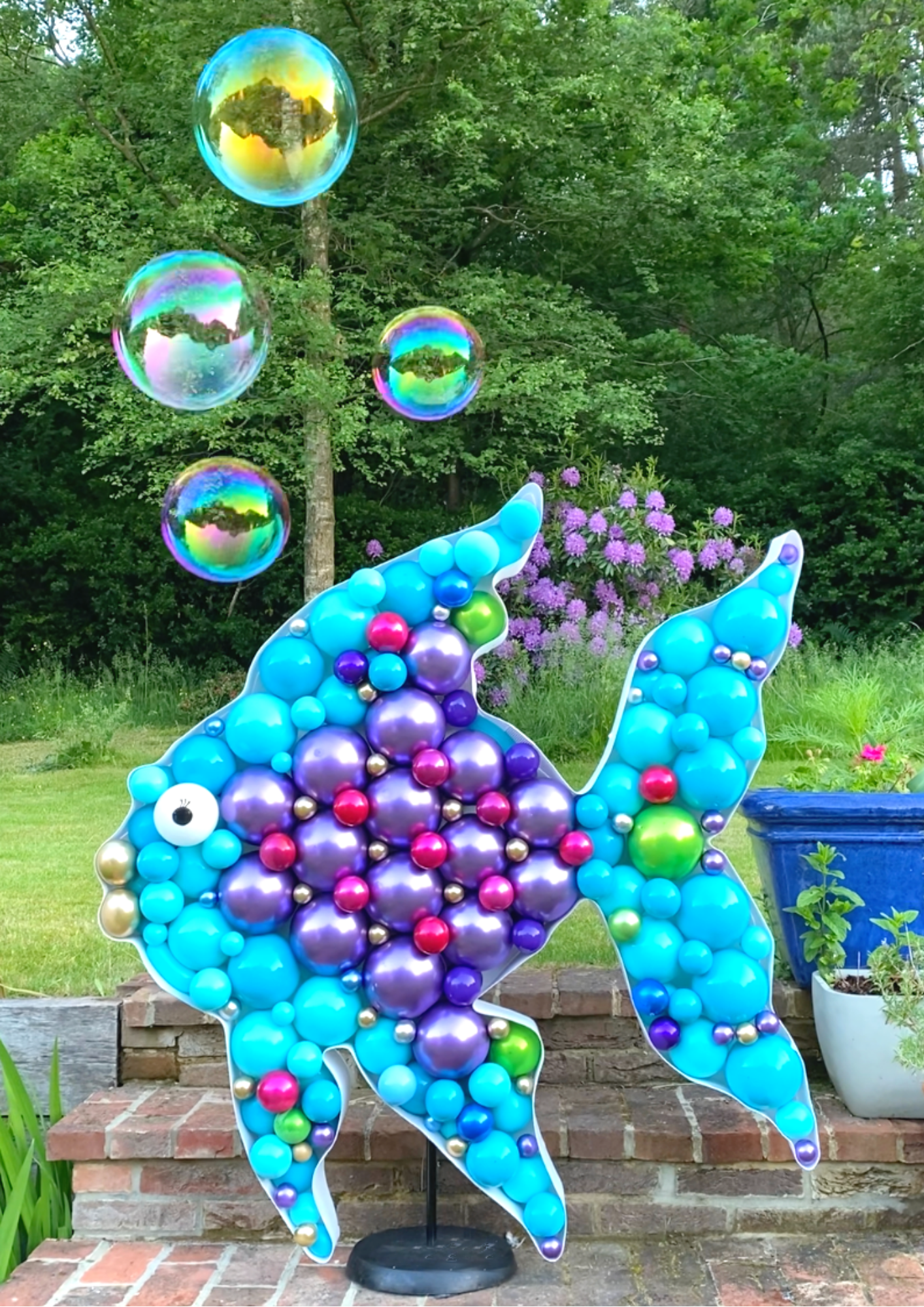 The Very Best Balloon Blog: The Rainbow Fish inspired 6th Birthday