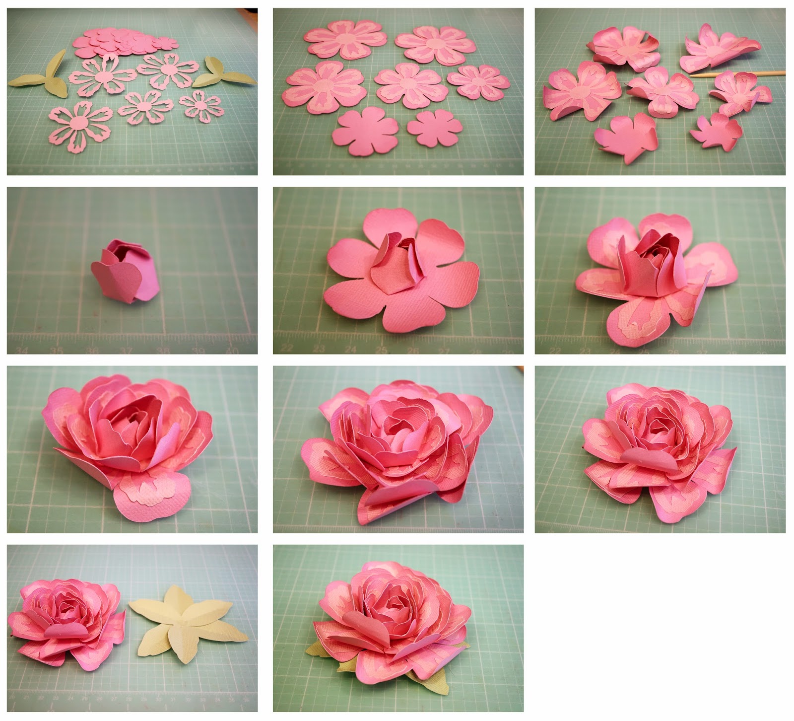 Download Bits of Paper: 3D Layered Rose and Penstemon Paper Flowers