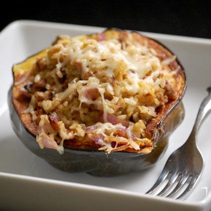 Baked Stuffed Acorn Squash