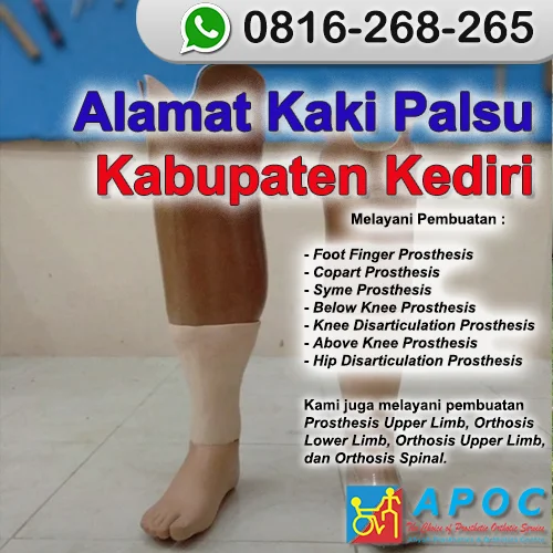 Alamat Kaki Palsu Kabupaten Kediri >> WA 0816-268-265, Kaki Palsu Eksoskeletal