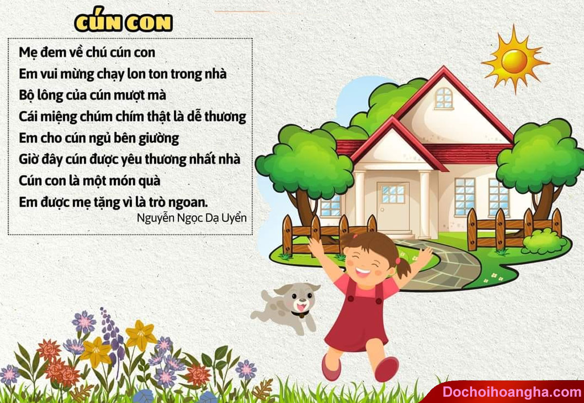 Bài thơ Cún con (Nguyễn Lãm Thắng)