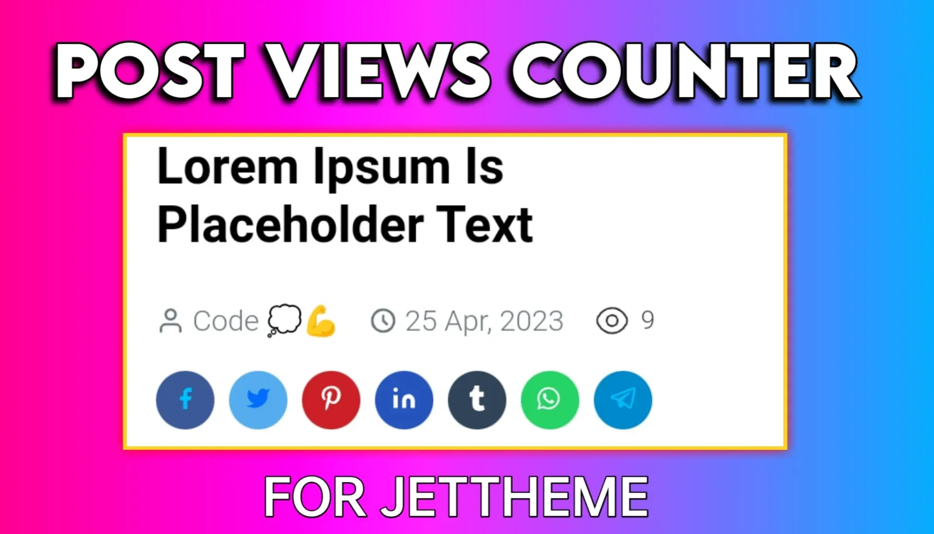 Real-Time View Counter icon for JetTheme