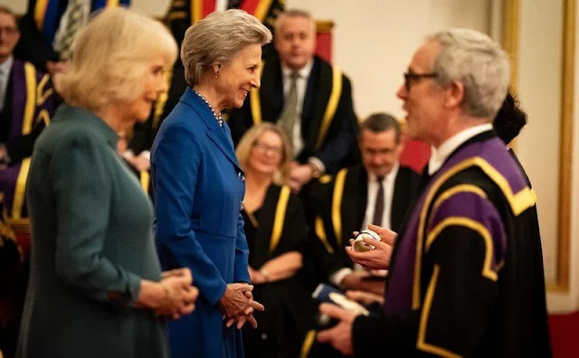 Queen Camilla and the Duchess of Gloucester presented the Queen's Anniversary Prizes for Higher and Further Education