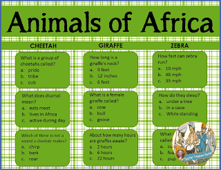 Animals of Africa powerpoint
