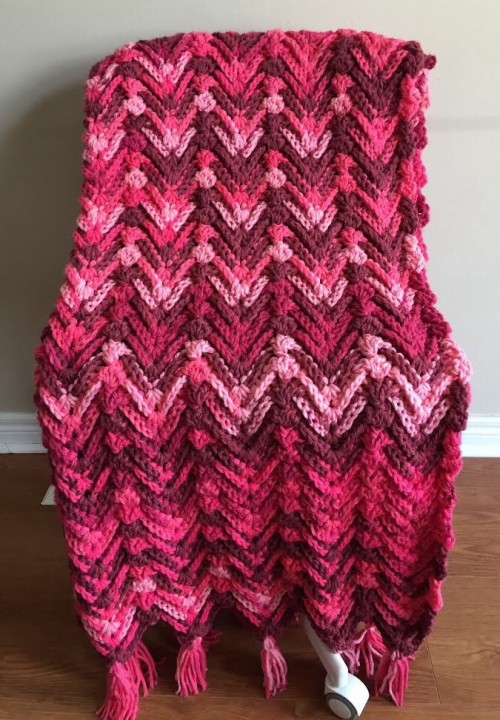 Waves of Passion Throw - Free Pattern