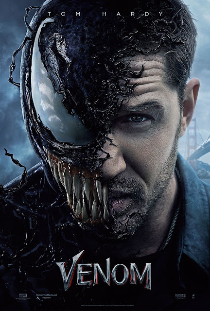 Venom 2018 movie poster Sony Marvel Tom Hardy Michelle Williams Riz Ahmed
