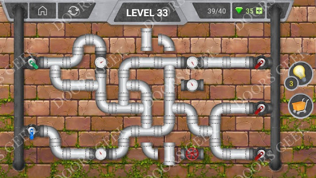 Pipeline [Classic] Level 33 Solution, Cheats, Walkthrough