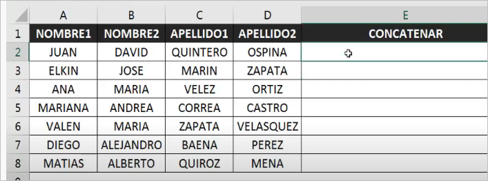 como colocar negrilla en un texto contatenado en excel