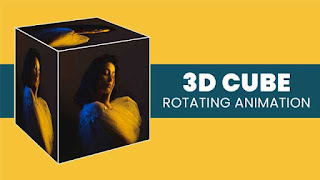 3D Rotating Cube CSS Animation