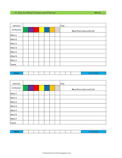 21 Day Fix Container Tracker