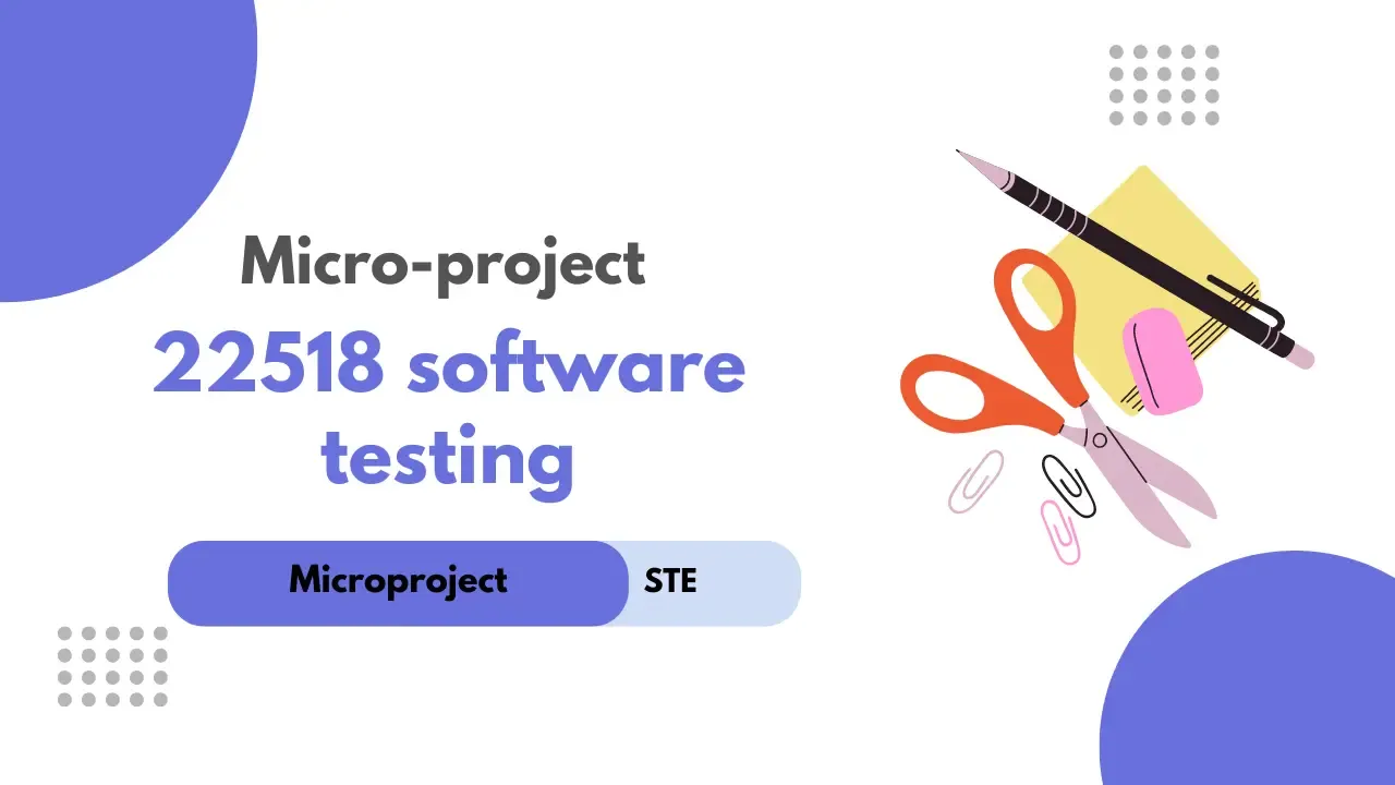 software testing microproject