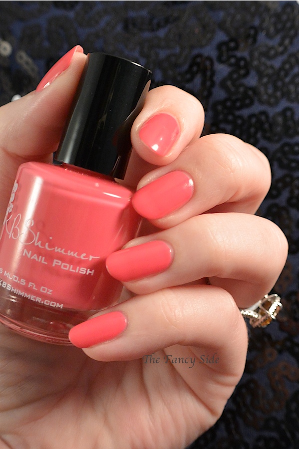 My Bright Coral Nails Make Me Happy | Adorably Caffeinated