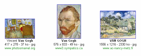 Van Gogh sur Google images