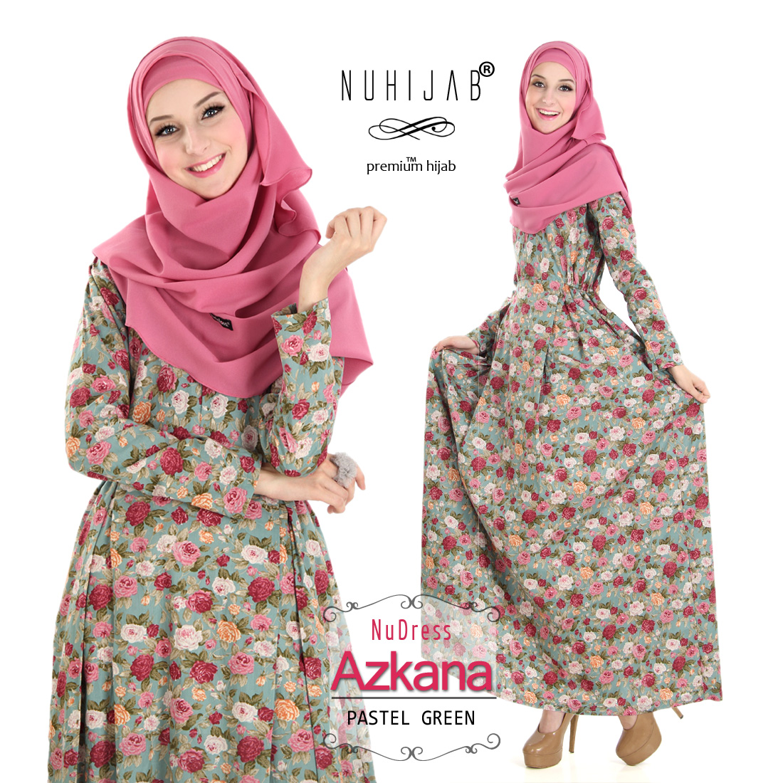 Baju Muslim Terbaru 2017 Online Nuhijab Gamis NuDress Azkana