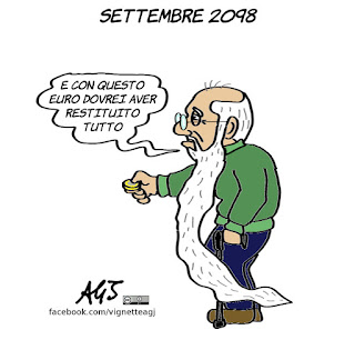 salvini, lega, 49 milioni, rimborsi elettorali, vignetta, satira