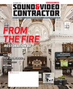 Sound & Video Contractor - October 2013 | ISSN 0741-1715 | TRUE PDF | Mensile | Professionisti | Audio | Home Entertainment | Sicurezza | Tecnologia
Sound & Video Contractor has provided solutions to real-life systems contracting and installation challenges. It is the only magazine in the sound and video contract industry that provides in-depth applications and business-related information covering the spectrum of the contracting industry: commercial sound, security, home theater, automation, control systems and video presentation.