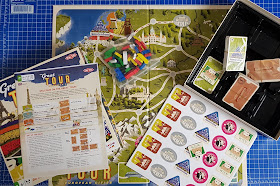 The Great Tour Family Board Game contents what's in the box