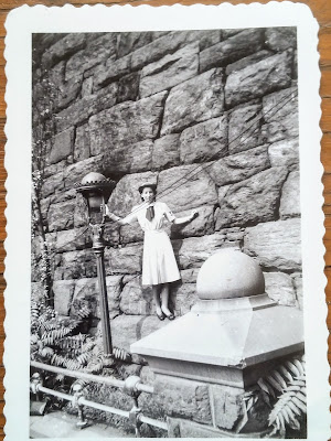 My mother at Morningside Park in New York City about 1943 after joining the WAVES