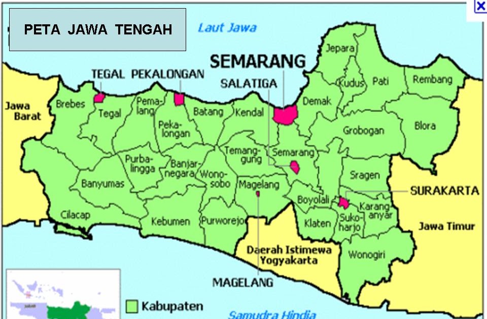 Dasar Dasar Ilmu Tanah Peta  Propinsi Jawa  Tengah 