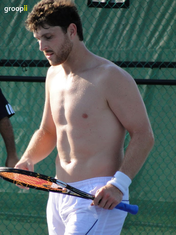 Michael Berrer Shirtless at Cincinnati Open 2010