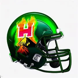 Hawaii Rainbow Warriors Concept Football Helmets