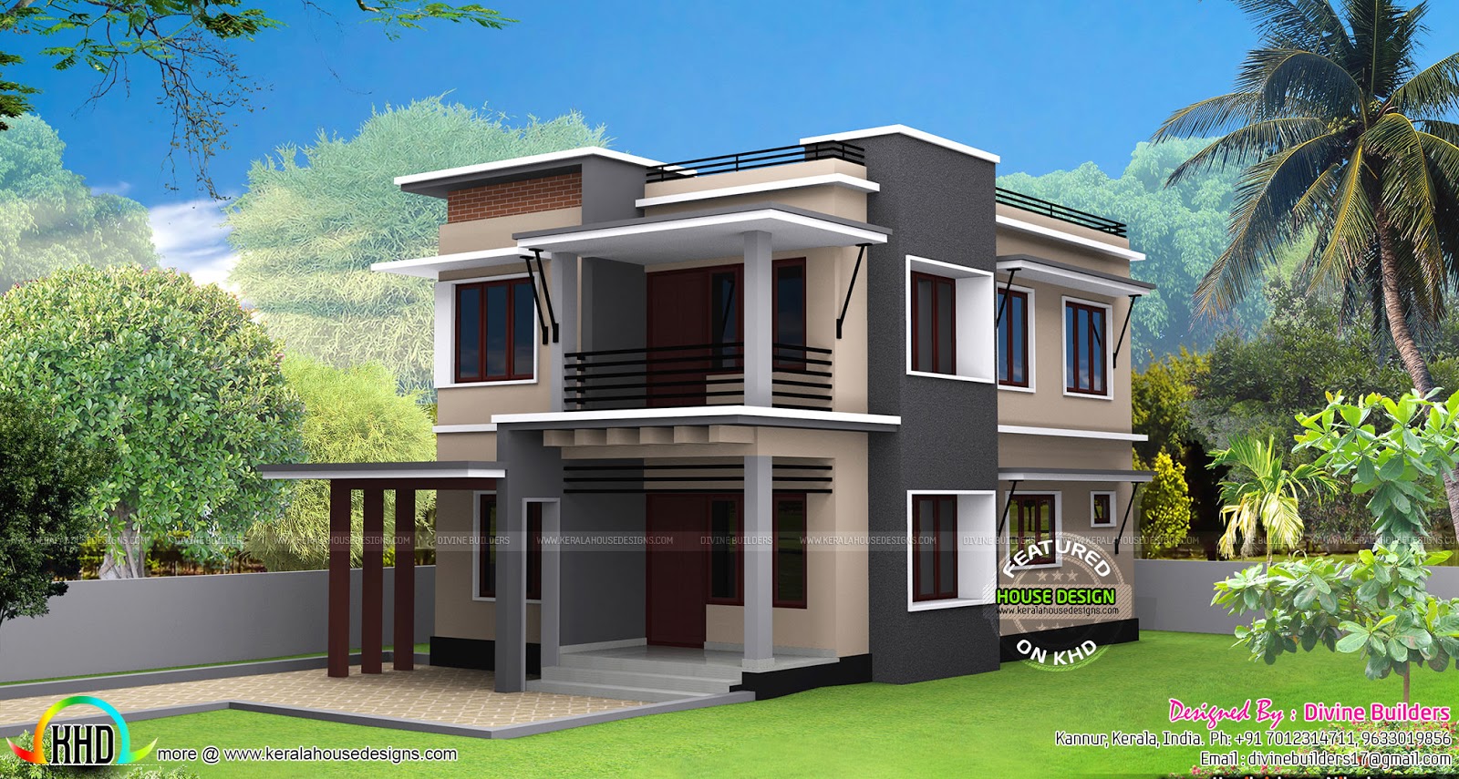 30 Lakhs Rupees cost estimated modern house Kerala home 