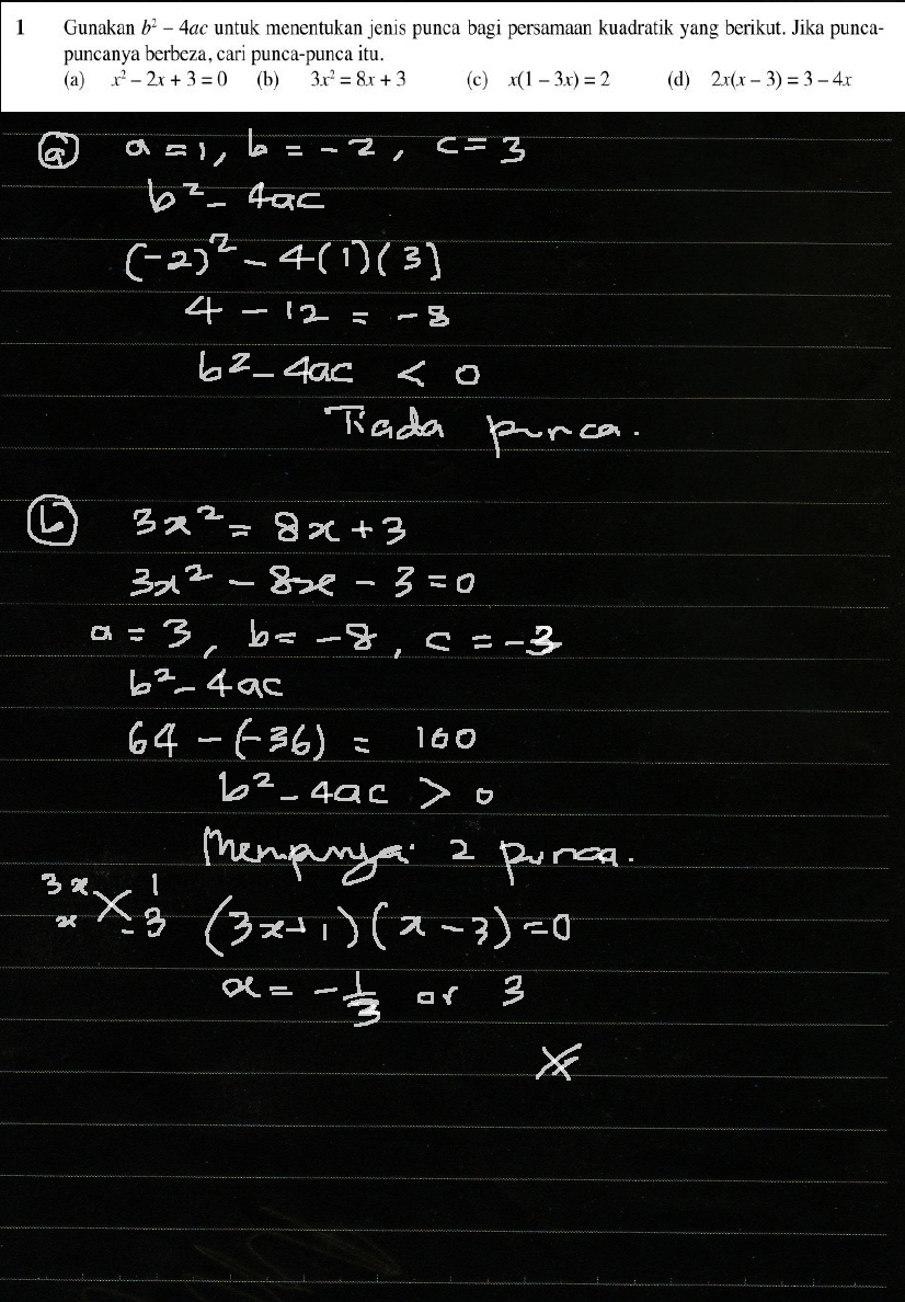 Matematik Tambahan Tingkatan 4