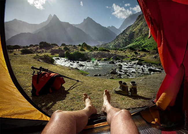 Big Allo Lake. - How One Man Is Waking Up In Russia Is Just Epic. I'm So Jealous.