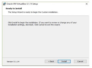Notifikasi Virtual Box Siap untuk di Install virtualbox